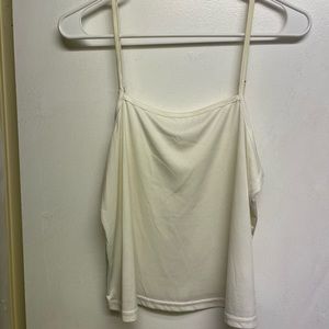 White Spaghetti Strap Tank
